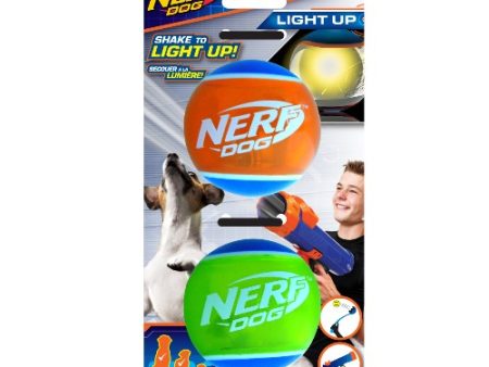 Balles de tennis Nerf Dog à DEL et en TPR, variété, 6,3 cm (2,5 po), paquet de 2 Cheap