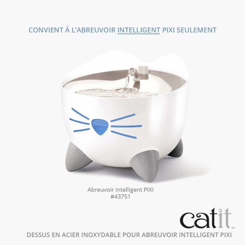 Dessus en acier inoxydable pour abreuvoir intelligent PIXI For Discount