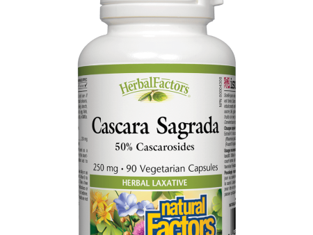 Cascara Sagrada 250 mg , HerbalFactors® Vegetarian Capsules on Sale