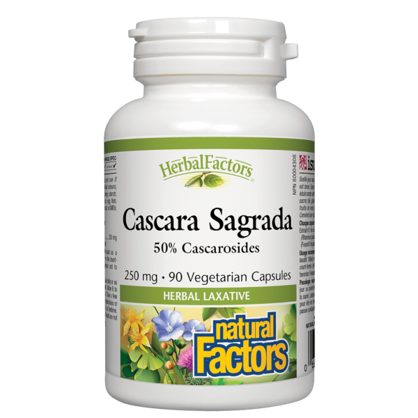 Cascara Sagrada 250 mg , HerbalFactors® Vegetarian Capsules on Sale