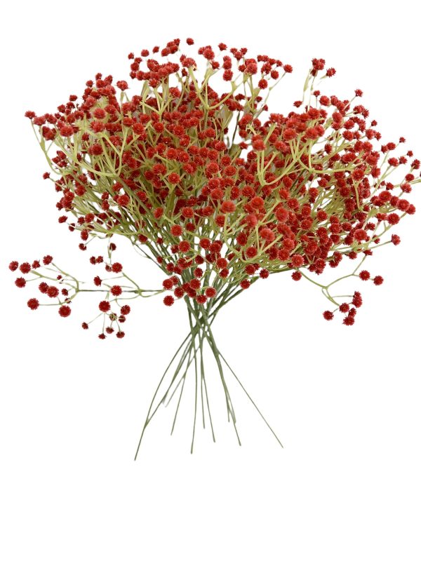 24” Faux Plastic Baby’s Breath ( SS999-Red ) INT999 Discount