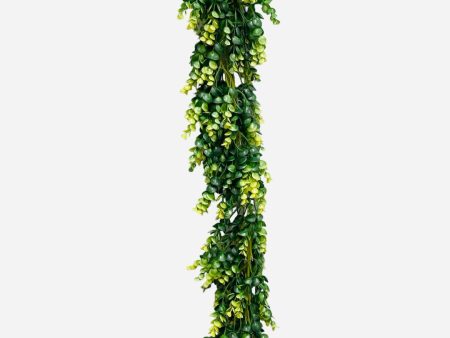 6  Plastic Eucalyptus Garland ( PEG101-Green Yellow ) Online Hot Sale