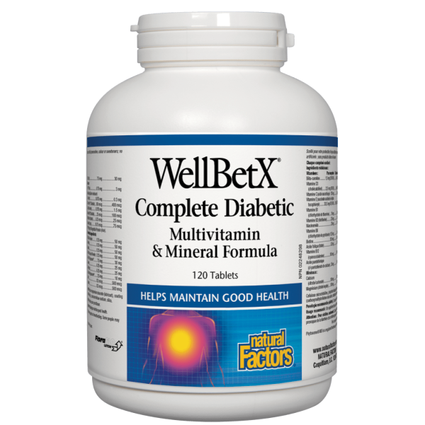 WellBetX® Complete Diabetic  Multivitamin & Mineral Formula  Tablets Online now