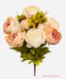 20   Faux Victorian Peony Bush  ( INT0068-Champagne  Beige ) Supply