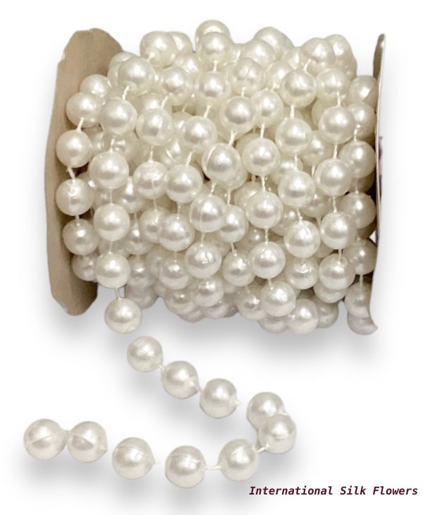 12mm Pearl Ribbon ( 2090-White ) Online Sale