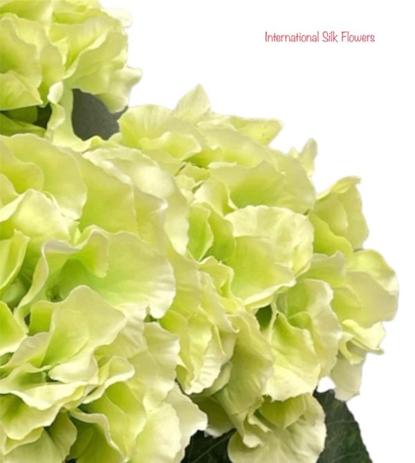 18  Silk Pongee Hydrangea Bush ( INT001-Light Green ) Online Sale