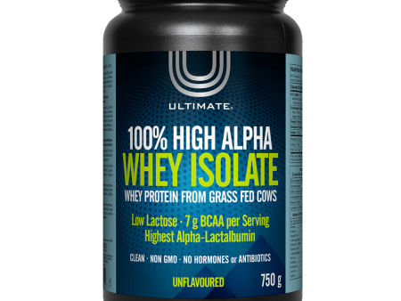 Ultimate 100% High Alpha Whey Isolate Unflavoured Powder Supply