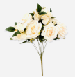 17  Artificial Rose Hydrangea Bush ( TY3508-Cream ) Sale