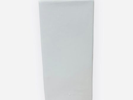 12   TALL SQUARE BLOCK VASE ( CSB0512-White ) on Sale