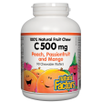 Vitamin C 500 mg 100% Natural Fruit Chew, Peach, Passionfruit and Mango Chewable Wafers Supply