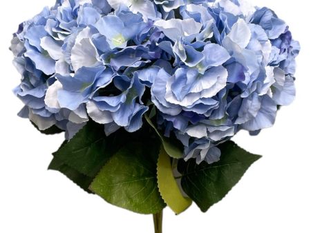 18  Silk Pongee Hydrangea Bush ( INT001-Blue ) on Sale