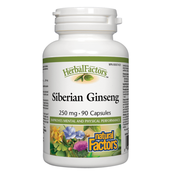 Siberian Ginseng, HerbalFactors® 250 mg Capsules on Sale