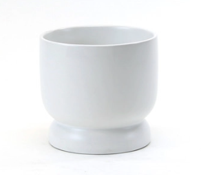 5.50   Ceramic Modern Pedestal Bowl ( COB7406-WT ) For Discount