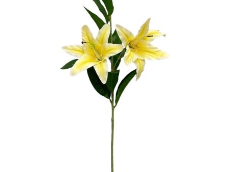 37  Real Touch Easter Lily Spray ( INT1709-Yellow ) Discount