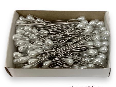 6x9 mm Pearl Corsage Pin ( 5709-White ) Supply