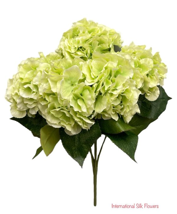 18  Silk Pongee Hydrangea Bush ( INT001-Light Green ) Online Sale