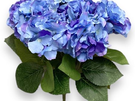 18  Silk Pongee Hydrangea Bush ( INT001-Blue 2 ) Discount