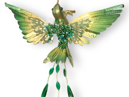 3.5    Beaded Metallic Hummingbird  ( BXC306-GR GO ) Hot on Sale