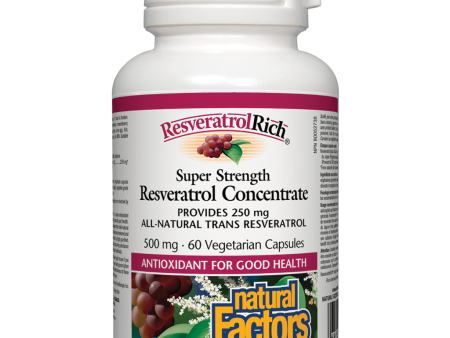 ResveratrolRich® Super Strength Resveratrol Concentrate 500 mg Vegetarian Capsules Fashion