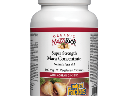 Organic MacaRich®  Super Strength Maca Concentrate 500 mg Vegetarian Capsules Cheap