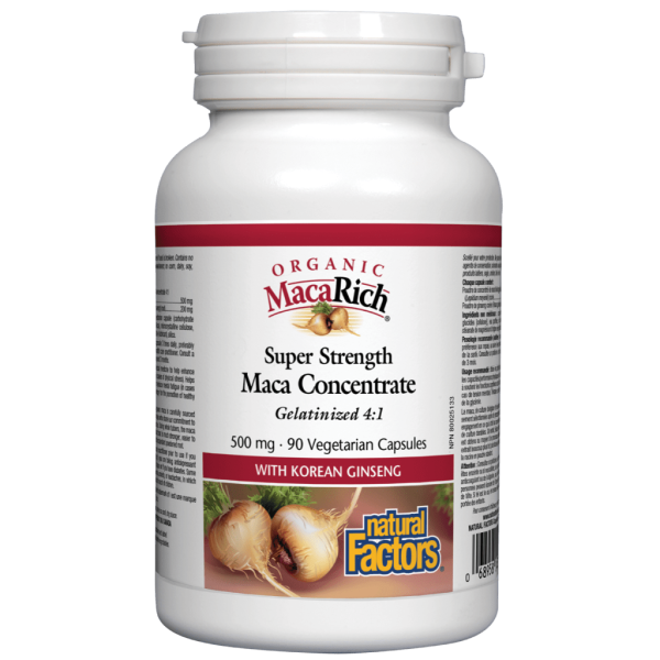 Organic MacaRich®  Super Strength Maca Concentrate 500 mg Vegetarian Capsules Cheap