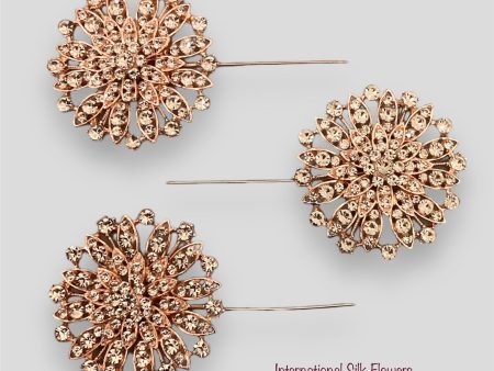 2.5   Rhinestone Pearl Pin ( 4899-Rose Gold ) Cheap