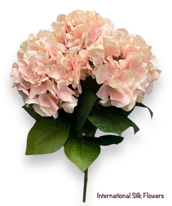 18  Silk Pongee Hydrangea Bush ( INT001-Cream Pink ) Online Hot Sale