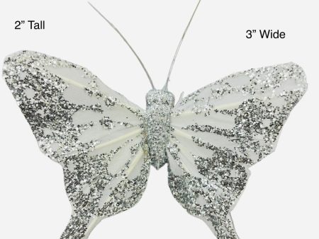 2   Butterfly ( PRBF3762- Silver ) Online