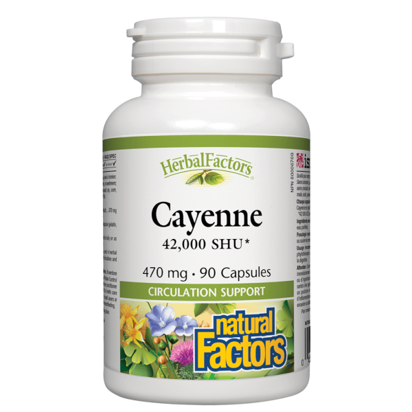 Cayenne 470 mg, HerbalFactors® Capsules Online Sale