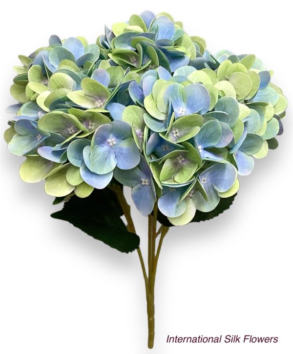 20   Real Touch Hydrangea Bush ( INT002-Green Blue )( J05013 ) Discount