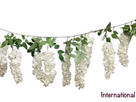 5  Wisteria Garland ( INT2305-Cream ) Fashion