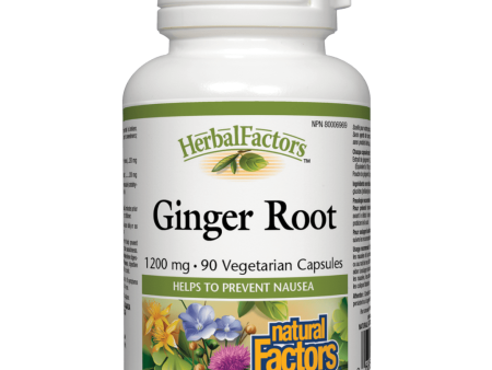 Ginger Root 1200 mg, HerbalFactors® Vegetarian Capsules Discount