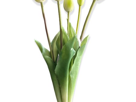 18  Real Touch Tulip Bundle ( FST316-Cream ) Cheap