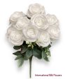 17   Open Rose Bush ( INT663-White ) For Sale