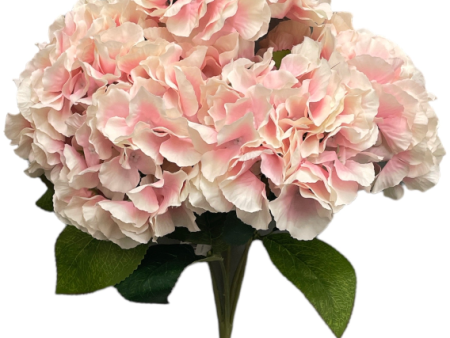 18  Silk Pongee Hydrangea Bush ( INT001-Light Pink ) Supply