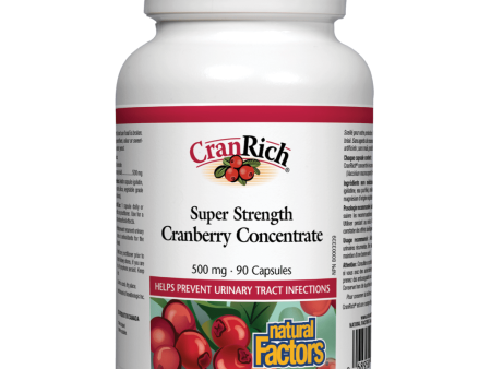 CranRich® Super Strength Cranberry Concentrate 500 mg Capsules Hot on Sale