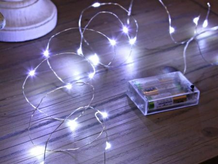 7.7’ Battery Operated Led Wire Decoration Light ( MWC-20C ) Supply