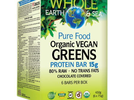 Organic Vegan Greens Protein Bars Whole Earth & Sea® Online now