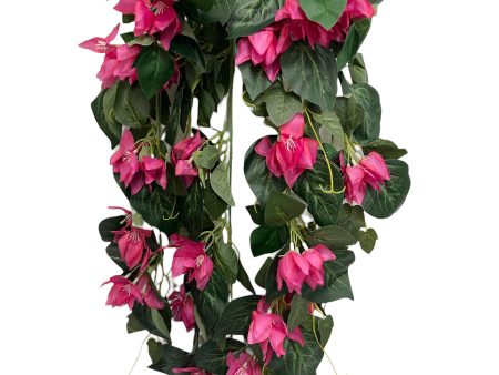 31” Faux Bougainvillea Hanging Bush ( INT6331-Fushia ) For Sale