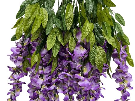 35” Faux Wisteria Hanging Bush ( INT587-Lilac ) Fashion