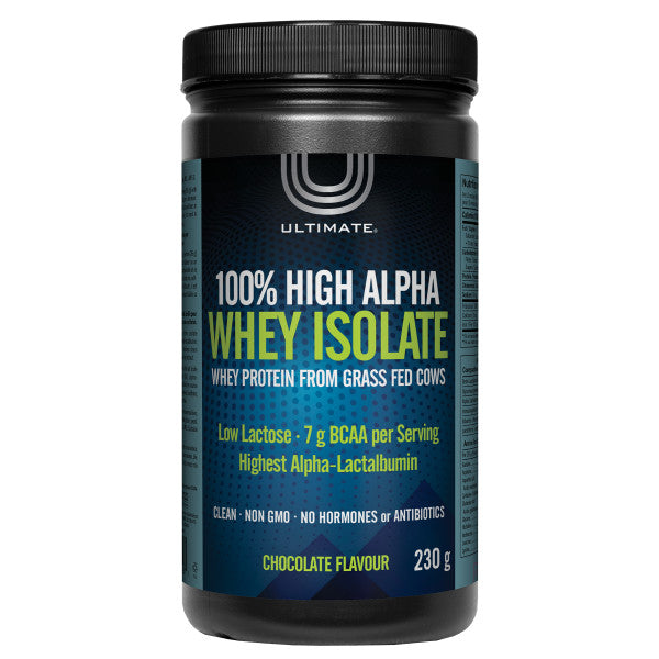 Ultimate 100% High Alpha Whey Isolate Chocolate Powder on Sale