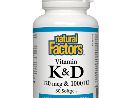 Vitamin K+D   120 mcg   1000 IU Softgels Online Sale