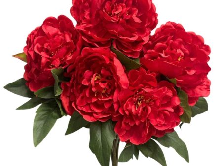 17   Silk Peony Bush ( FBP791-Red ) Online