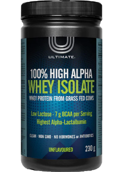 Ultimate 100% High Alpha Whey Isolate Unflavoured Powder Supply