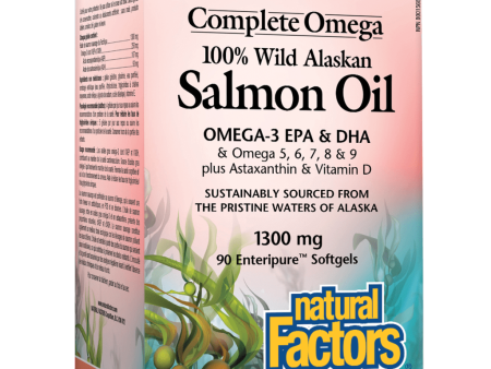 100% Wild Alaskan Salmon Oil 1300 mg, Complete Omega® Enteripure® Softgels Cheap