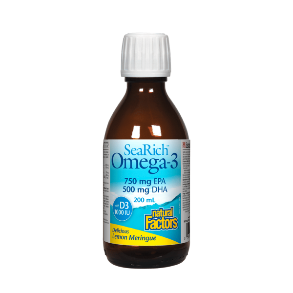 SeaRich Omega-3 with Vitamin D  750 mg EPA   500 mg DHA Lemon Meringue Liquid Supply