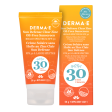 Derma-E  Sun Defense Clear Zinc Mineral Oil Free Sunscreen Face SPF 30 Supply