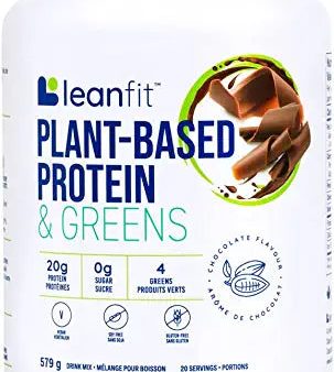 Leanfit Plant-Based Protein&Greens, Chocolate flavour, 579g Online now