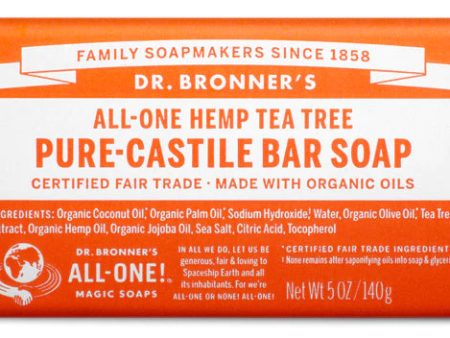 Dr. Bronner s Pure Castile Tea Tree Bar Soap Sale