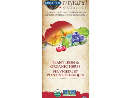 Garden of Life MyKind Organics Plant Iron & Organic Herbs Cranberry lime For Cheap